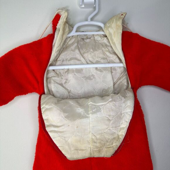 Vintage 60s Montgomery Ward‎ Baby One Piece Christmas Holiday Santa Hood Red - Picture 13 of 16
